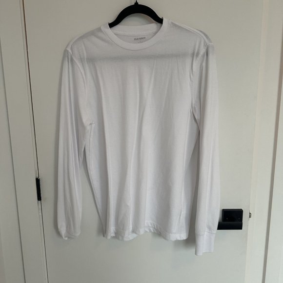 Old Navy Soft Washed Long Sleeve White Shirt Small - Picture 2 of 3